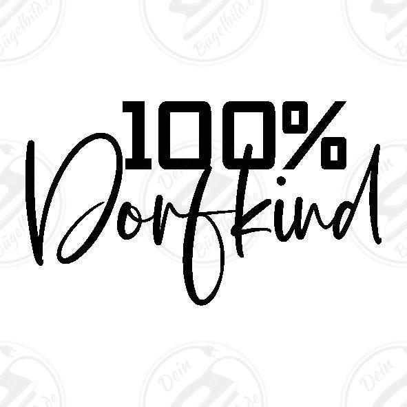 Bügelbild "100% Dorfkind"
