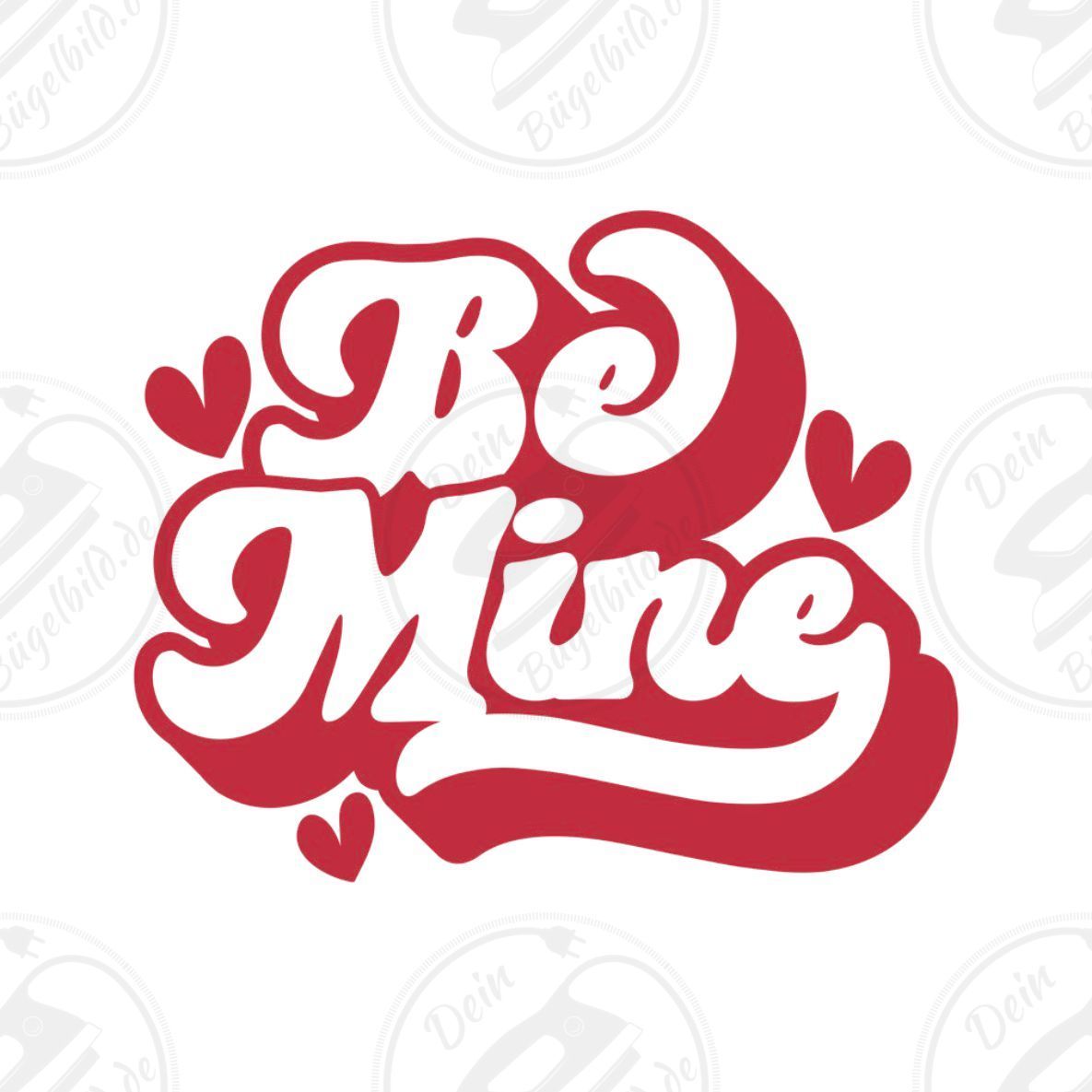 Bügelbild "Be Mine"