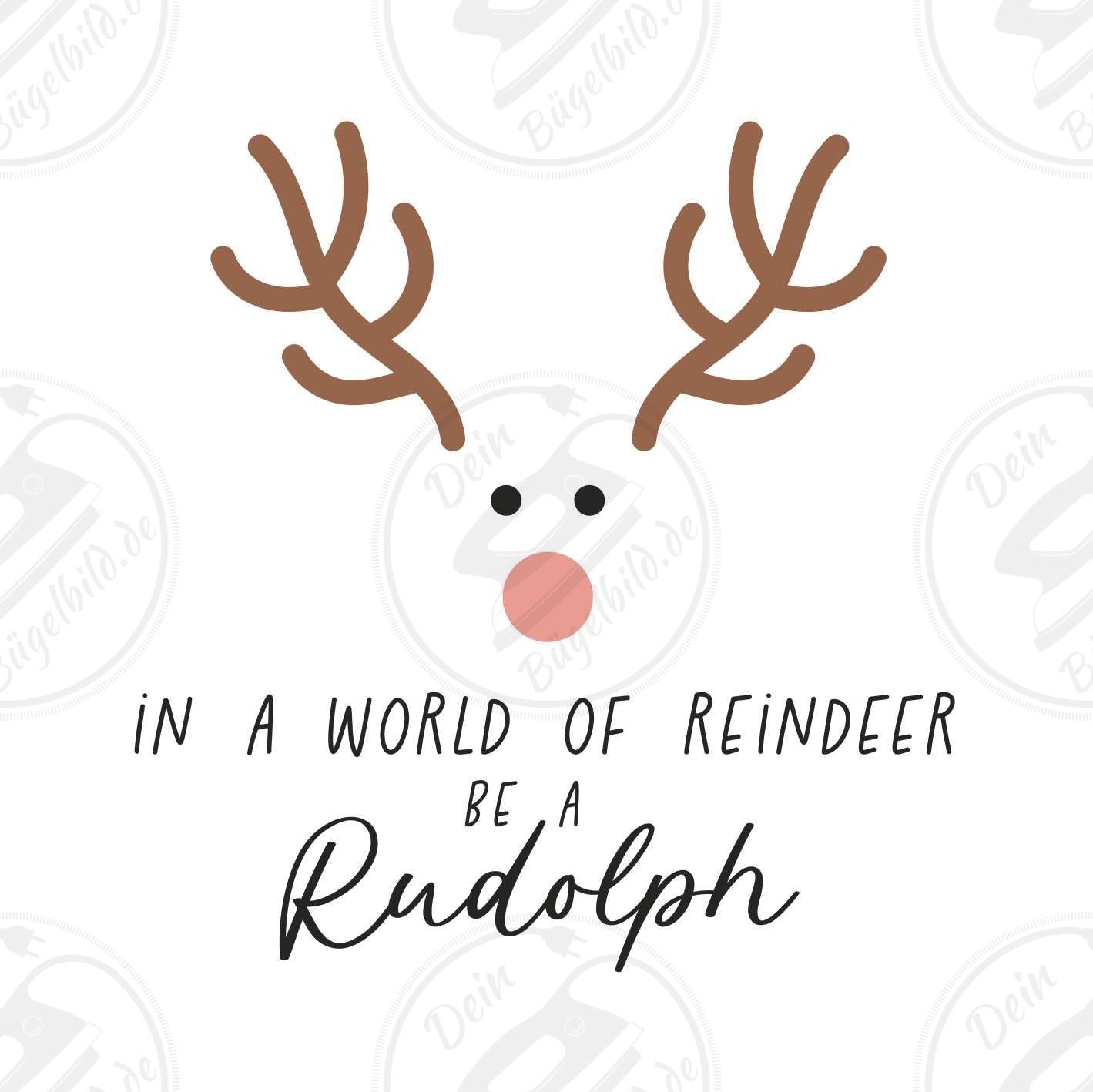 Bügelbild "Be Rudolf"