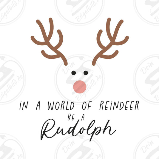 Bügelbild "Be Rudolf"