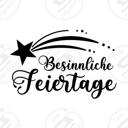 Bügelbild "Besinnliche Feiertage"