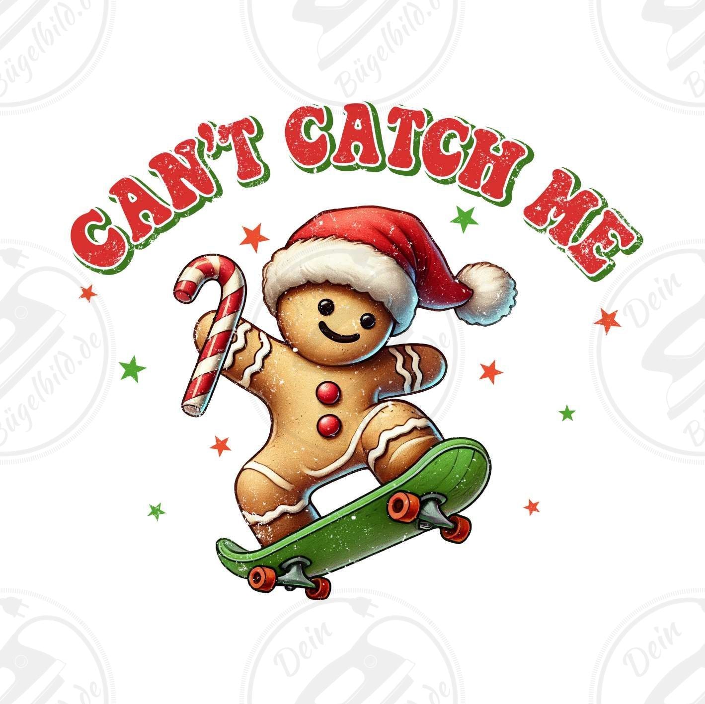 Bügelbild "Can't catch me"