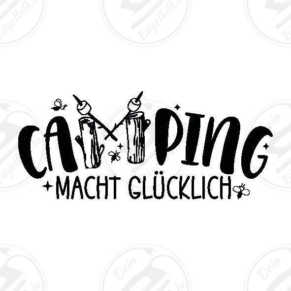 Bügelbild "Camping macht glücklich2"