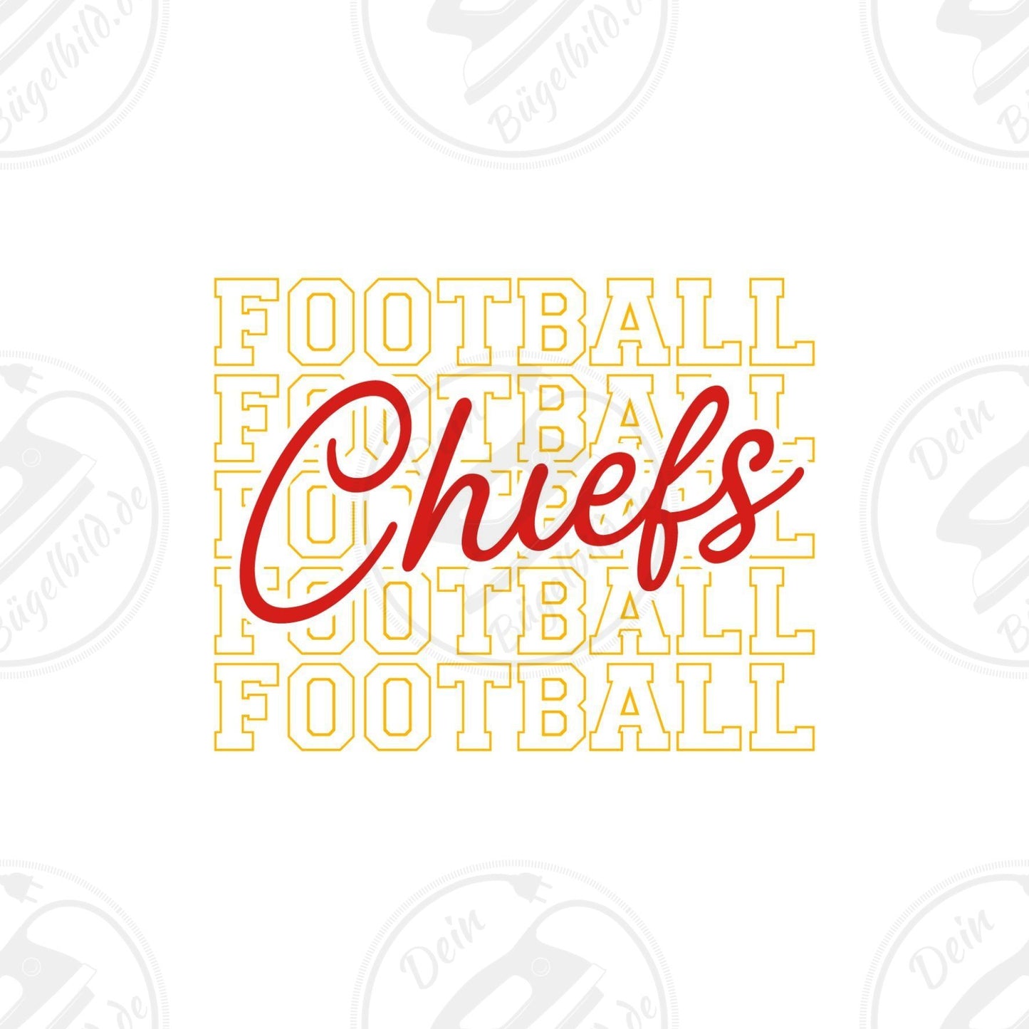 Bügelbild "Chiefs Football"