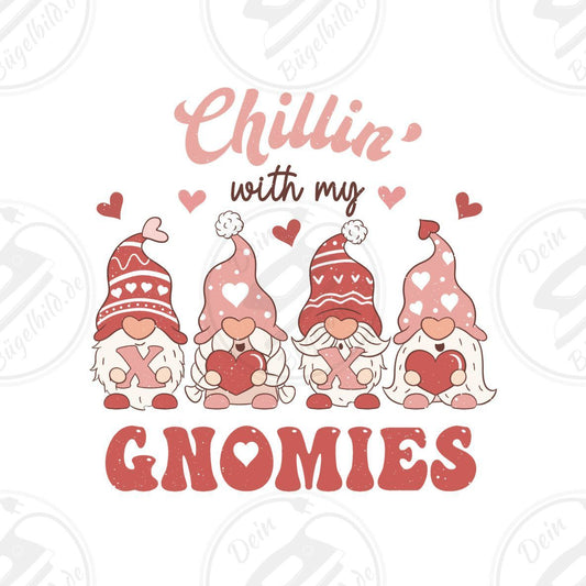 Bügelbild "Chillin with my gnomies"