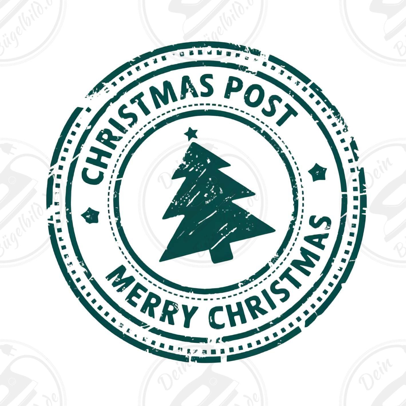 Bügelbild "Christmas post tree"