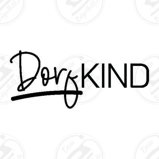 Bügelbild "Dorfkind"