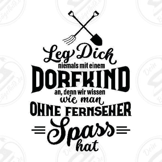 Bügelbild "Dorfkind3"