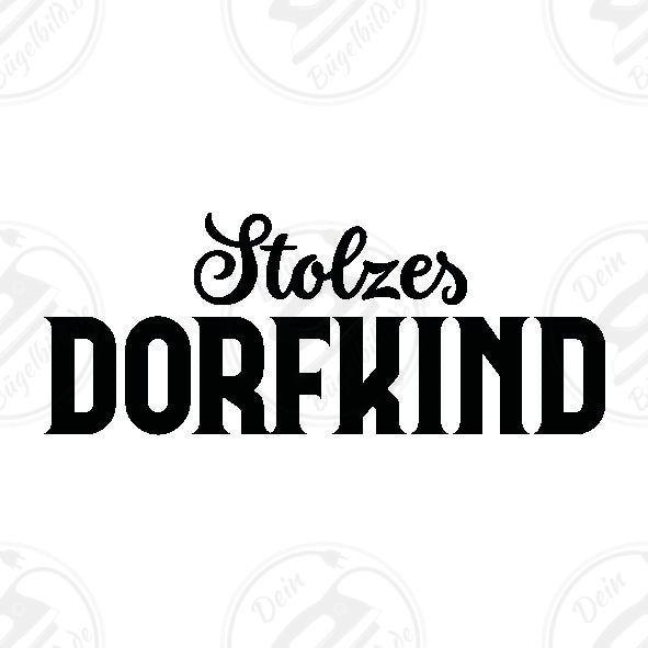 Bügelbild "Dorfkind stolzes"