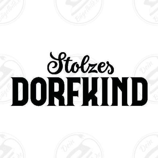 Bügelbild "Dorfkind stolzes"