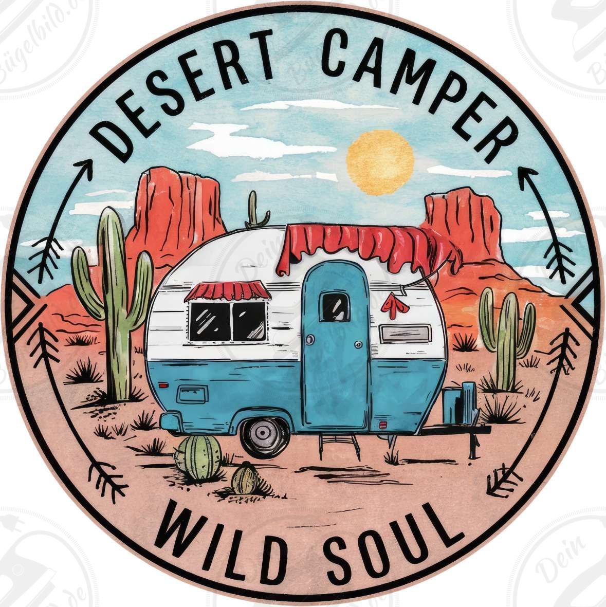 Bügelbild "Desert Camper"