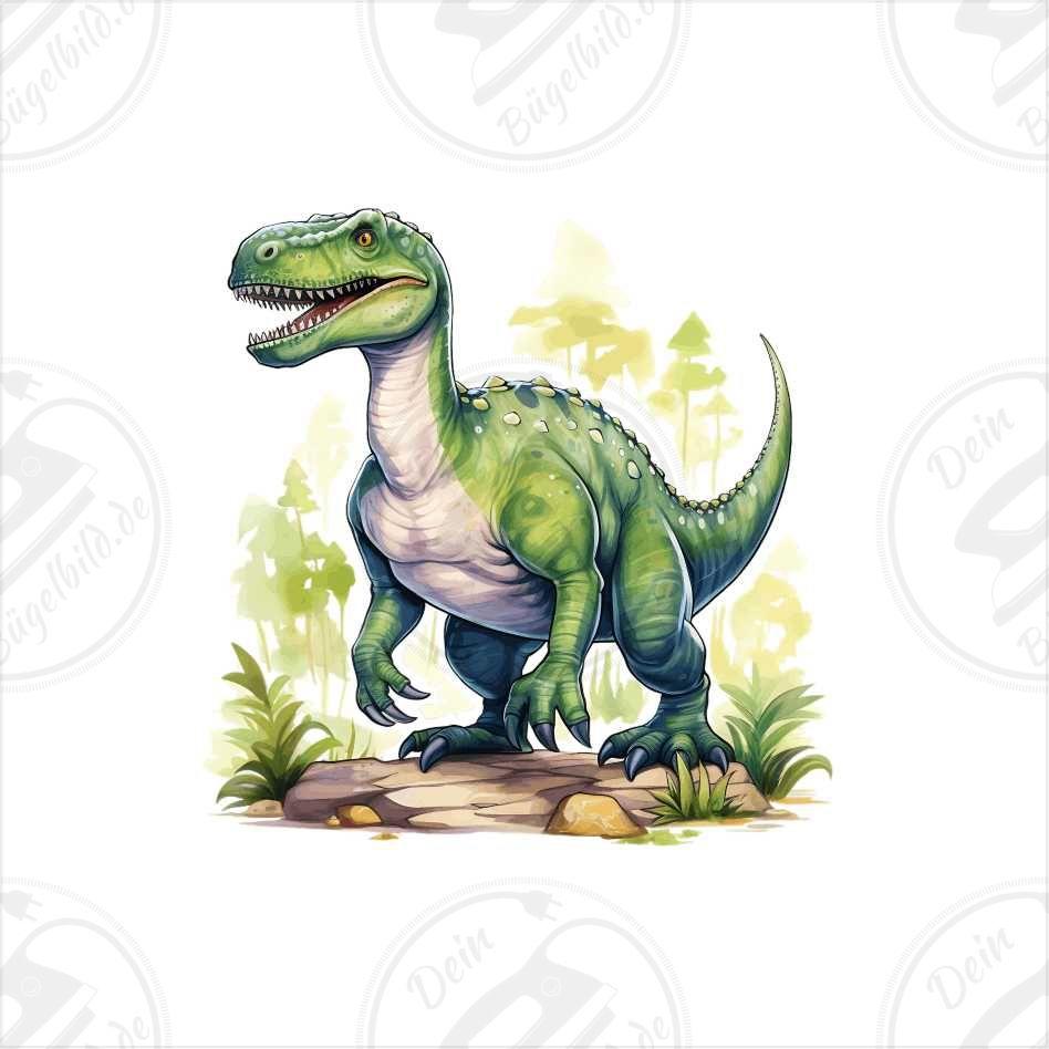 Bügelbild "Dino grün"