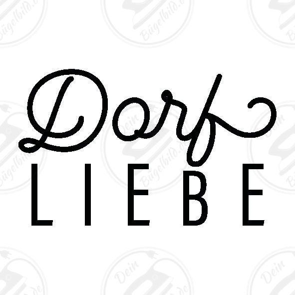 Bügelbild "Dorf Liebe"