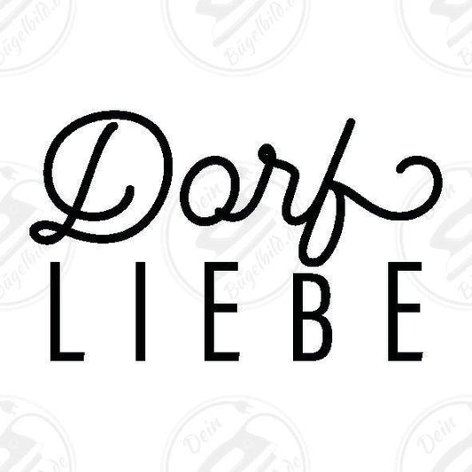 Bügelbild "Dorf Liebe"