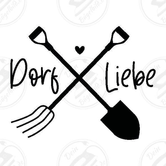 Bügelbild "Dorf Liebe2"