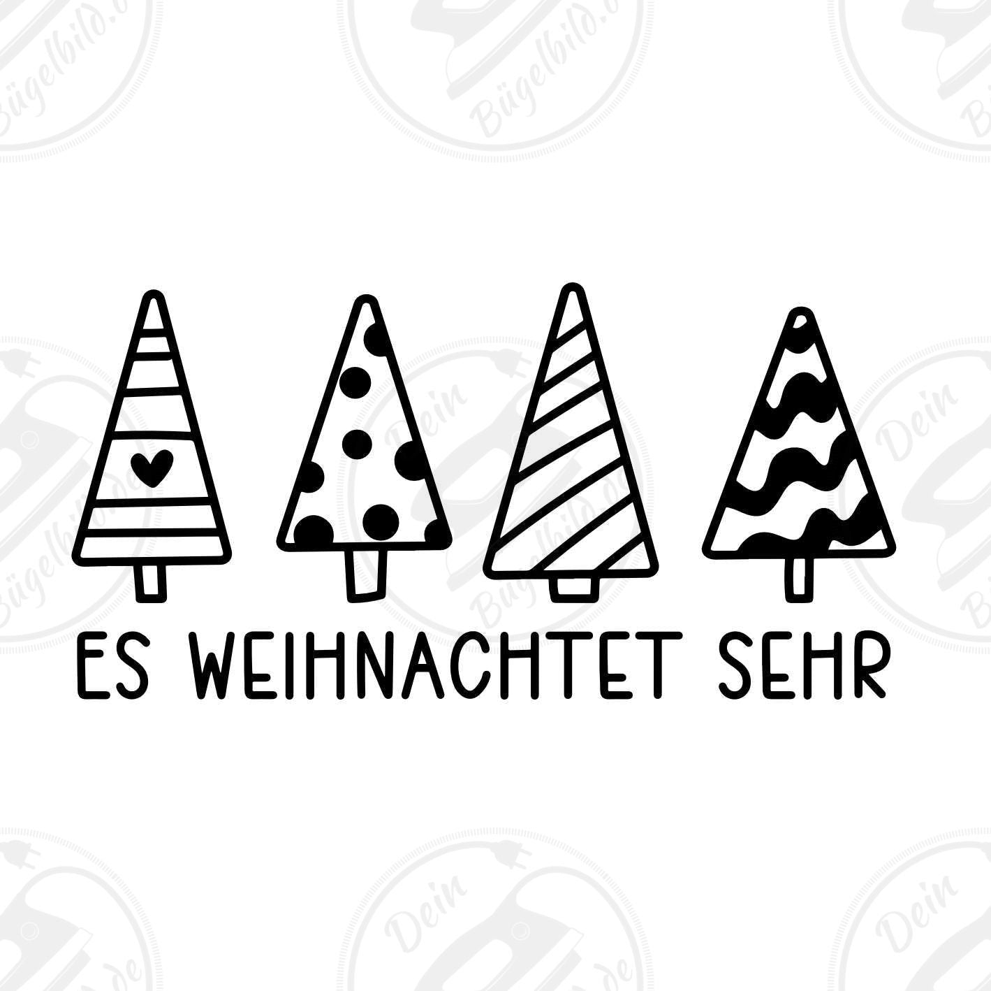 Bügelbild "Es weihnachtet sehr"