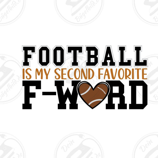 Bügelbild "Football 2nd F-Word"
