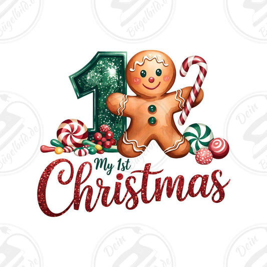 Bügelbild "first Christmas ginger"