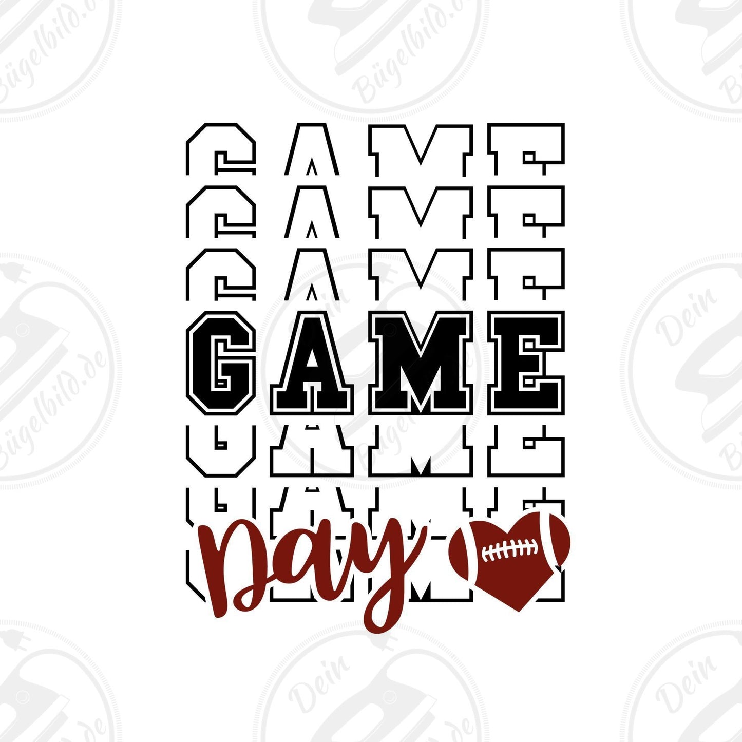 Bügelbild "Game Day"