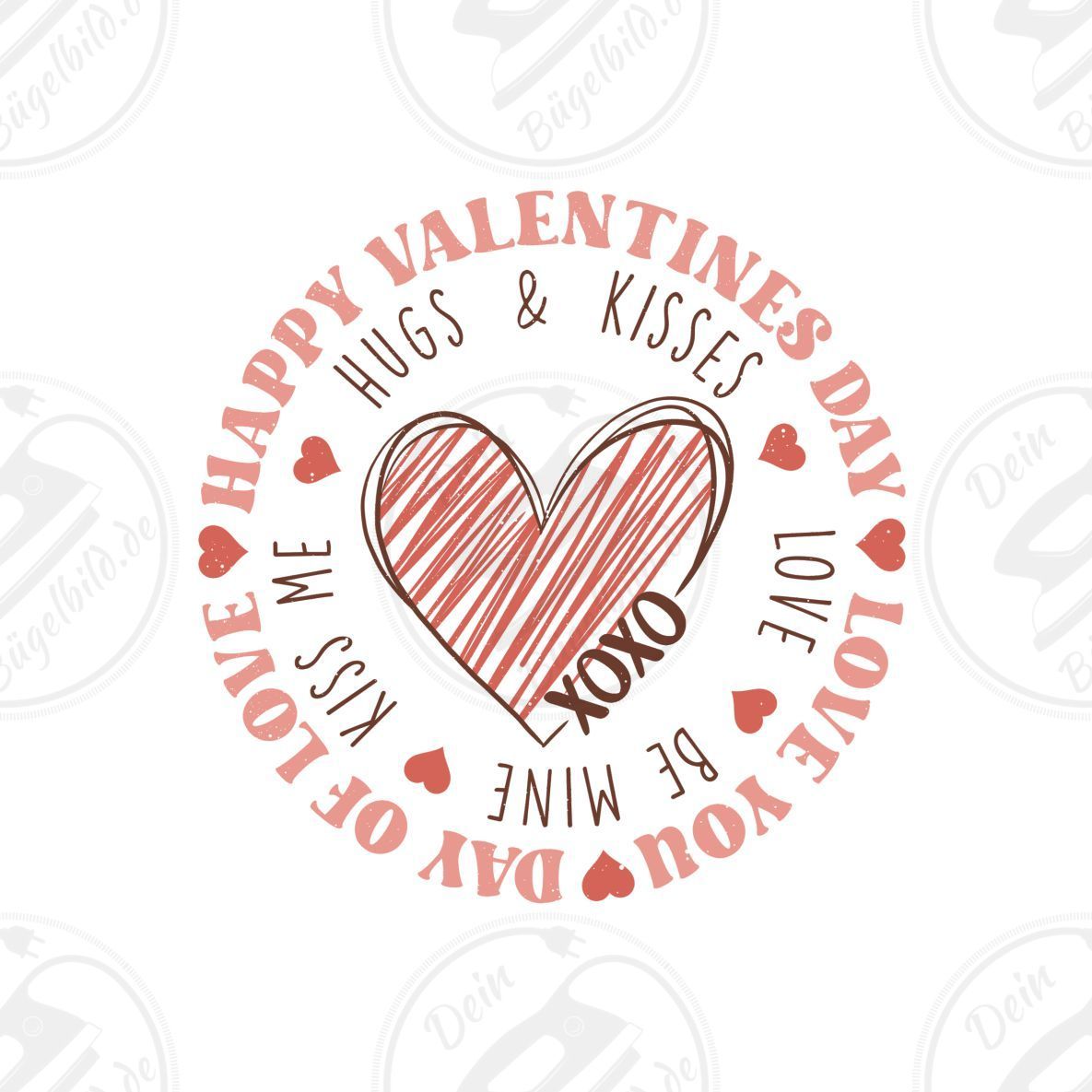 Bügelbild "Happy Valentines Day"