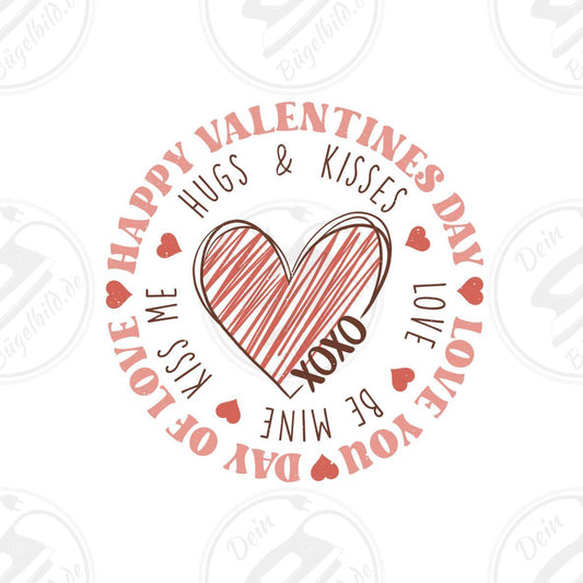 Bügelbild "Happy Valentines Day"