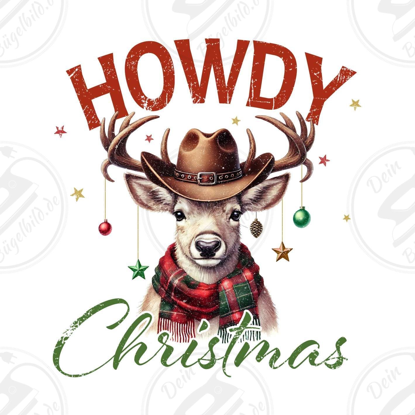 Bügelbild "Howdy Christmas"