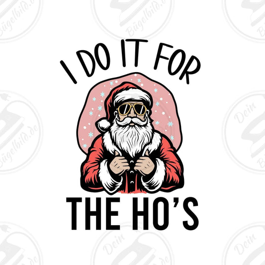 Bügelbild "I do it for the ho's"