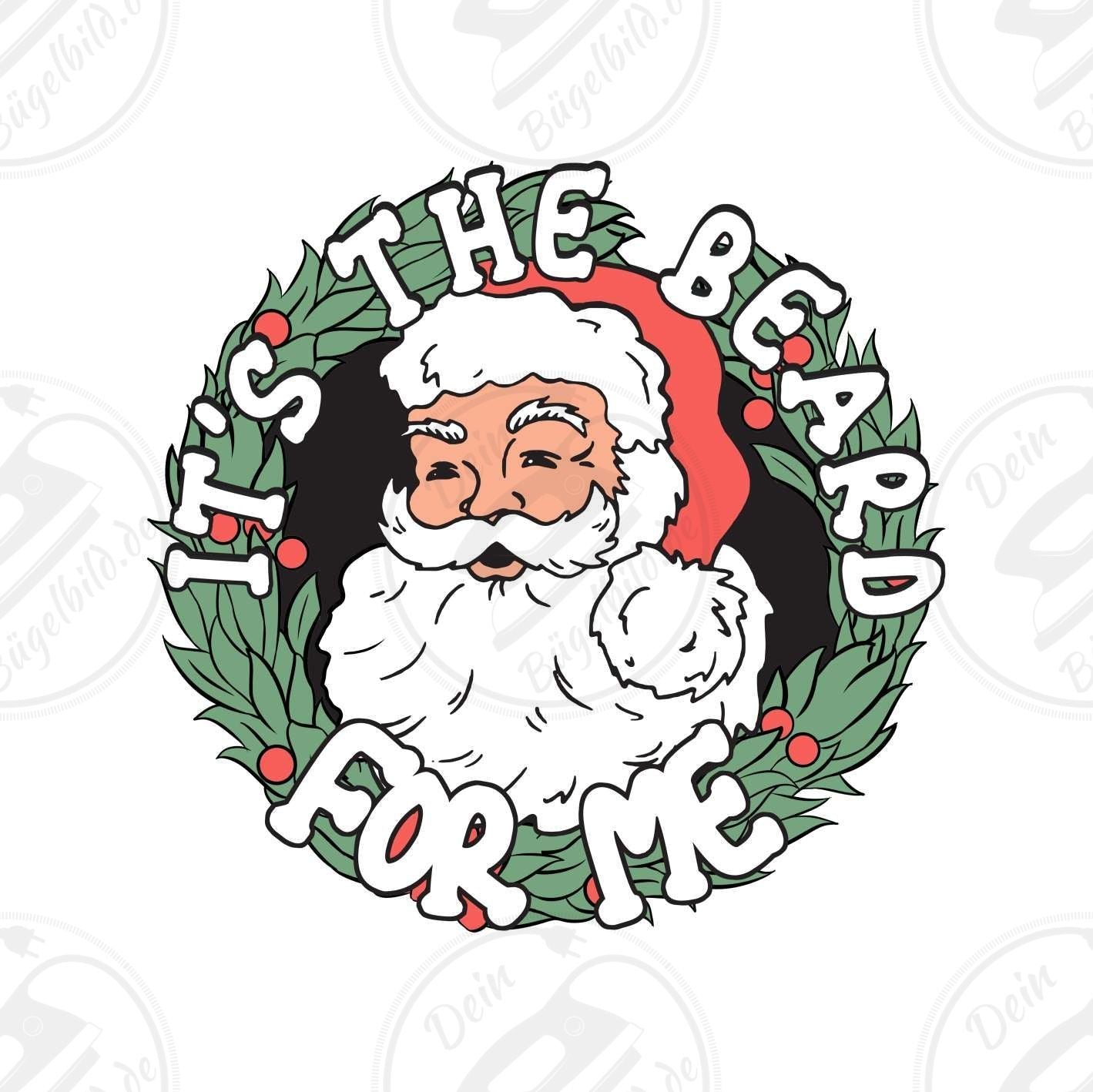 Bügelbild "It's the beard for me"