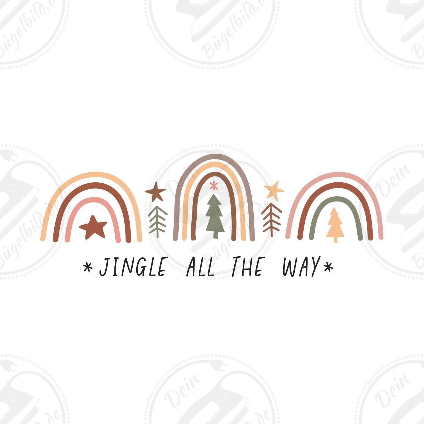 Bügelbild "Jingle all the way"