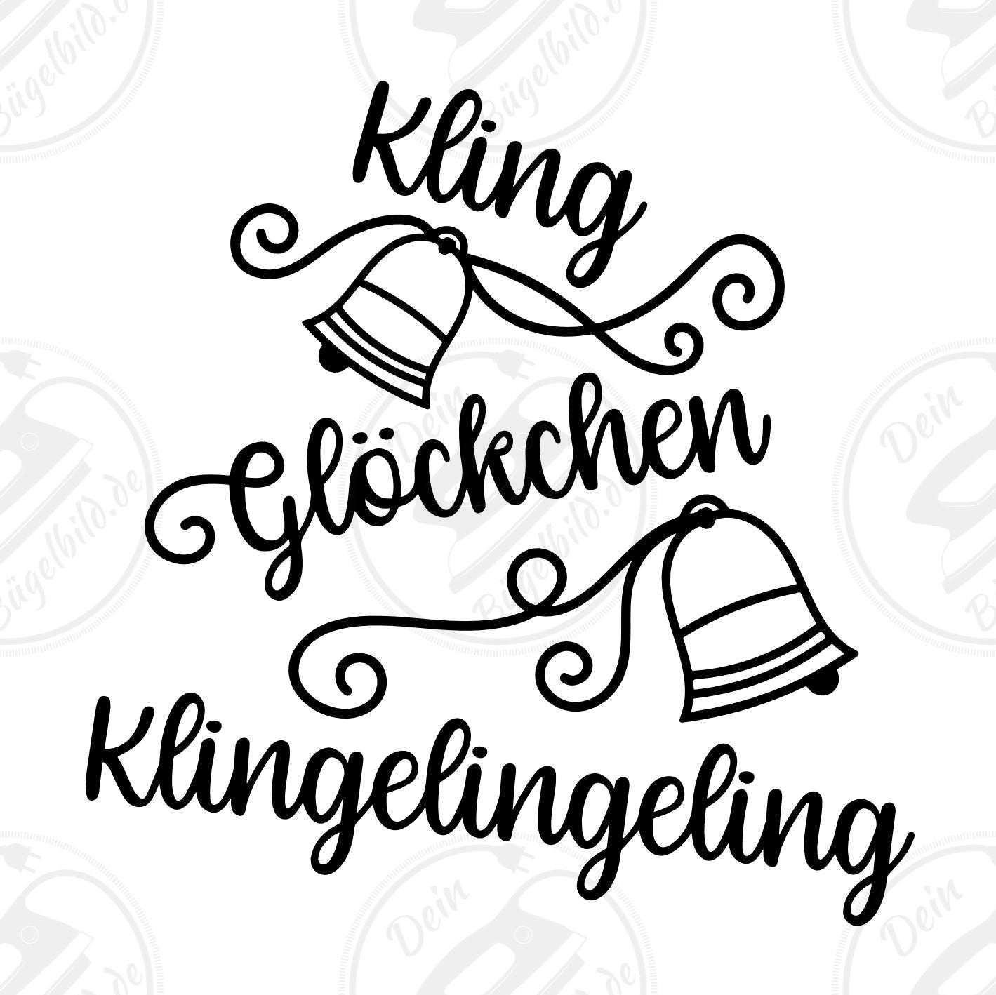 Bügelbild "Kling Glöckchen"