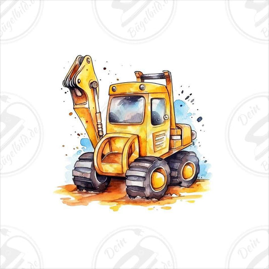 Bügelbild "Kranbagger"