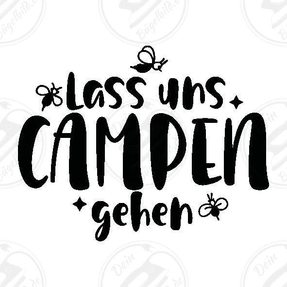 Bügelbild "Lass uns Campen gehen"