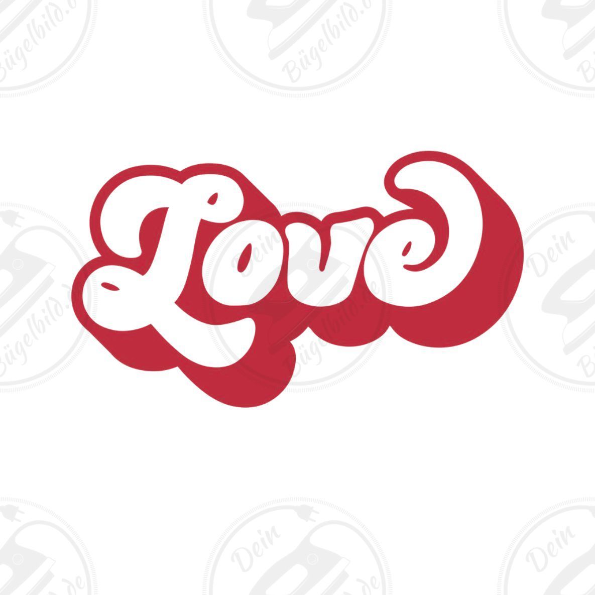 Bügelbild "Love"