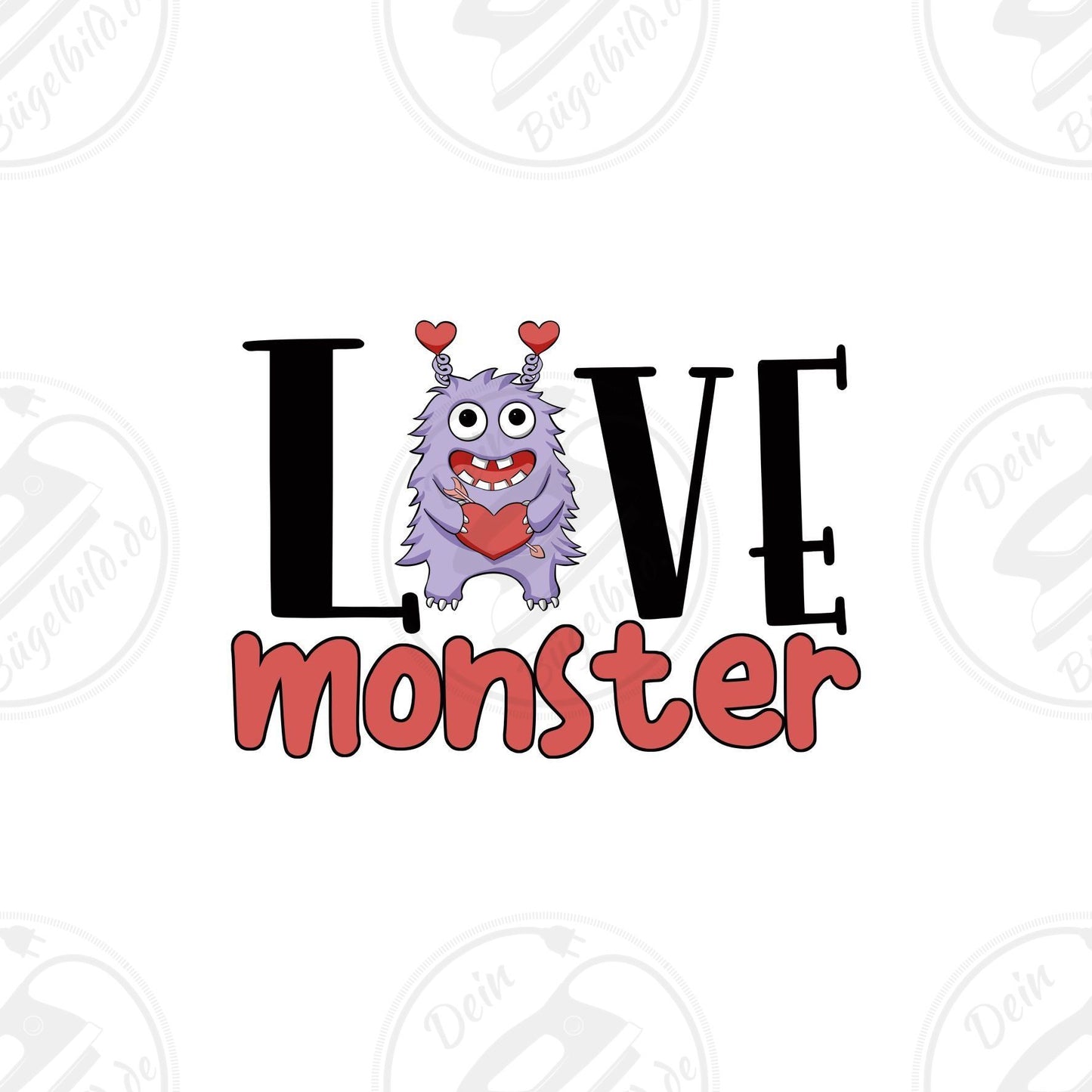 Bügelbild "Love Monster"