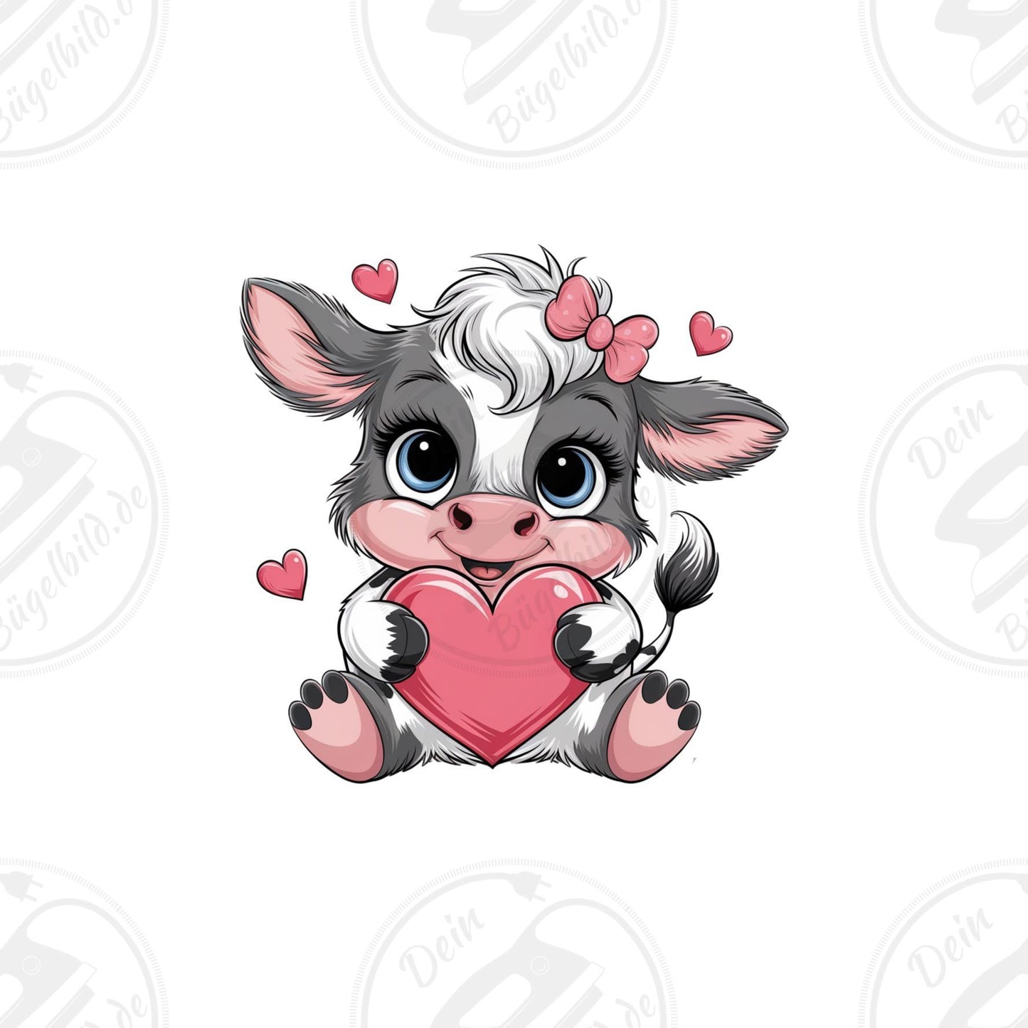Bügelbild "Love Cow"