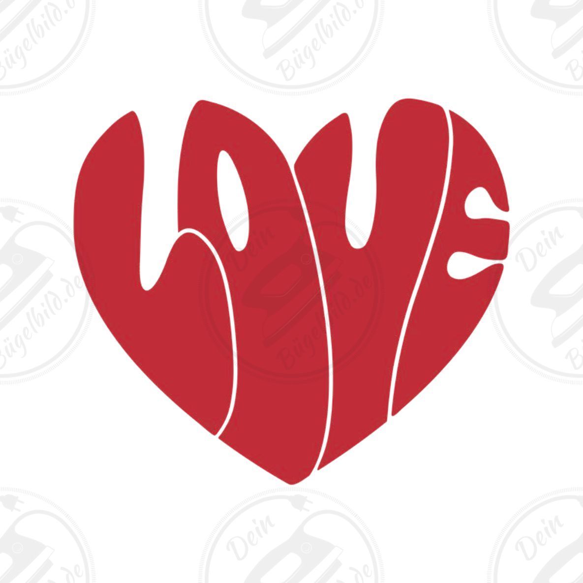 Bügelbild "Love hearts"