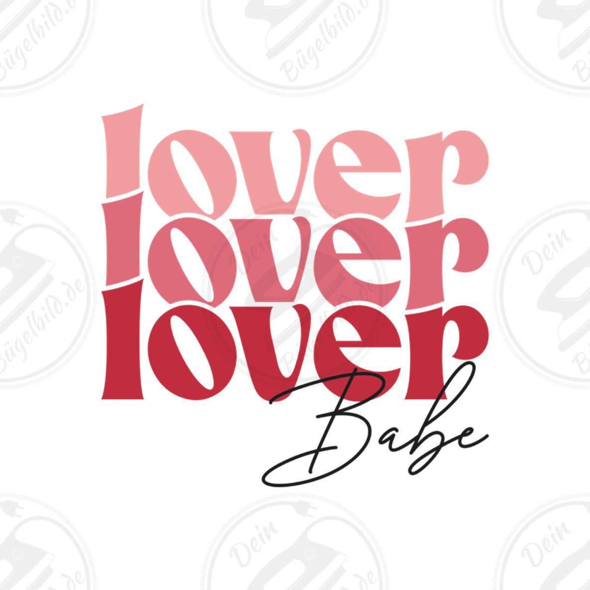 Bügelbild "Lover babe"