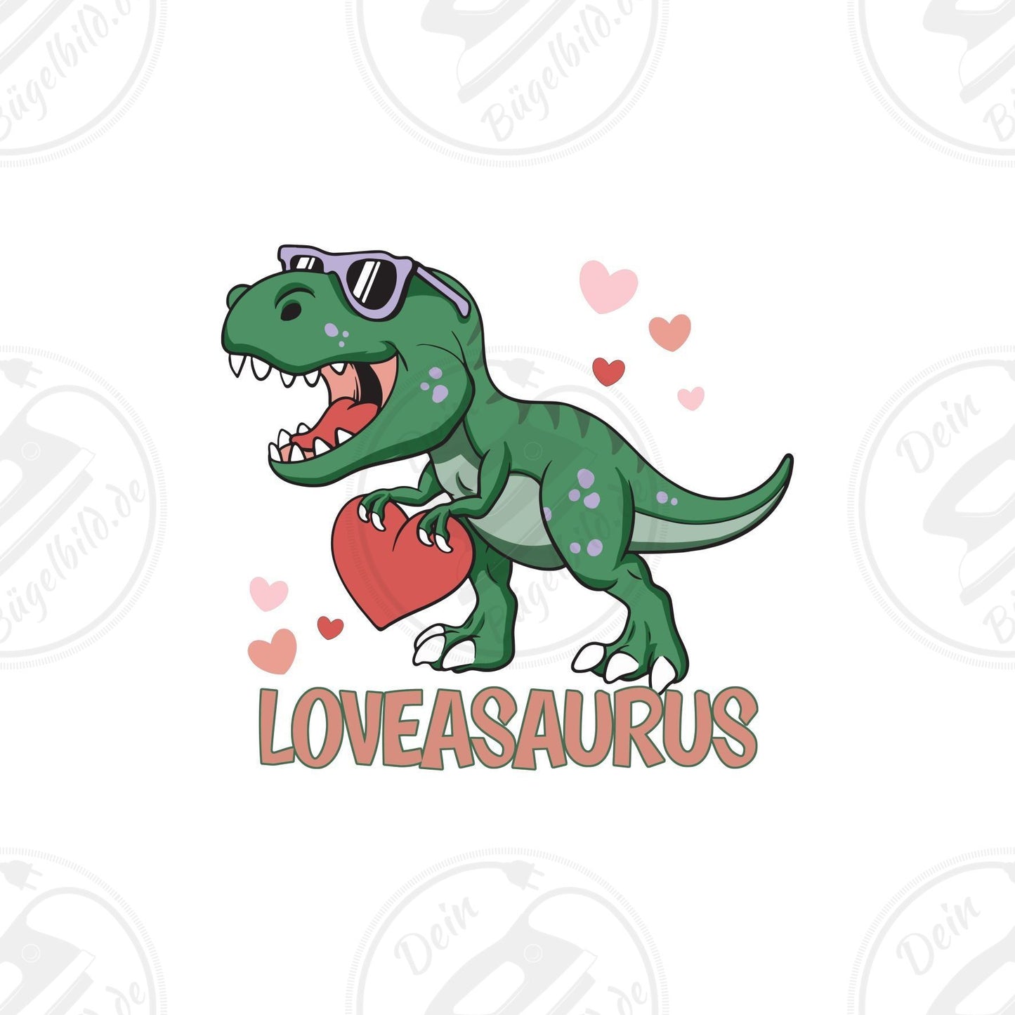 Bügelbild "Lovesaurus"