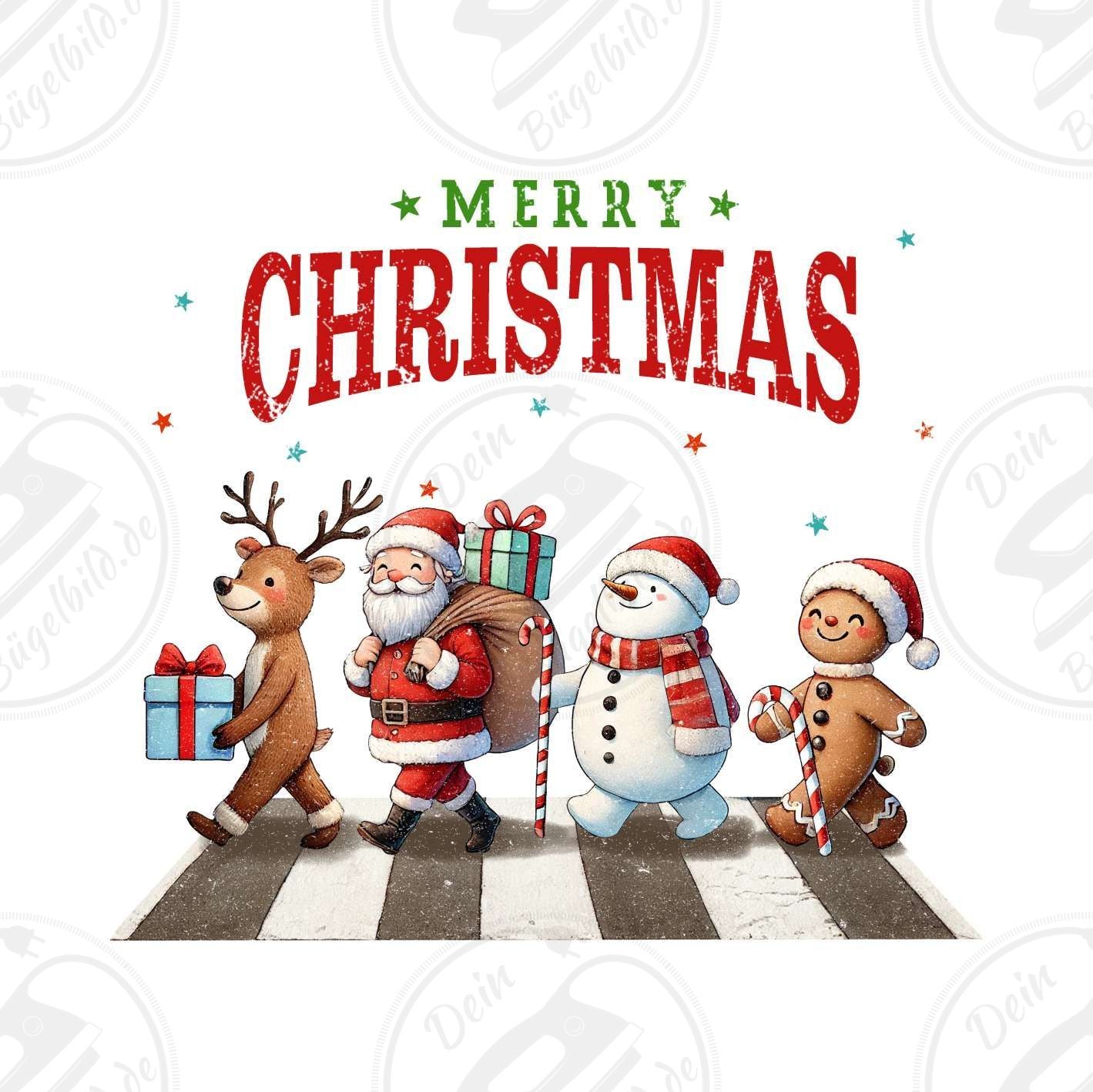 Bügelbild "Merry Christmas"