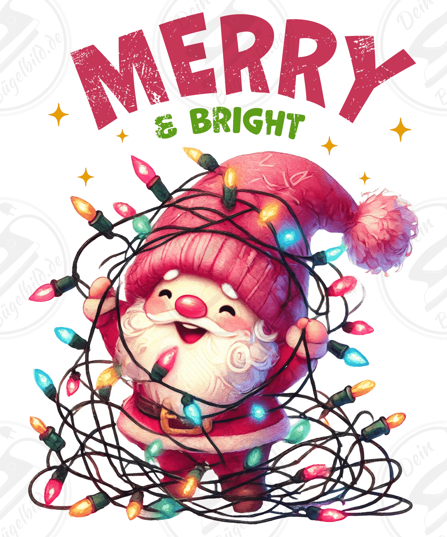 Bügelbild "Merry & Bright"