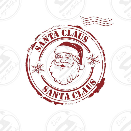 Bügelbild "Santa Claus Poststempel"