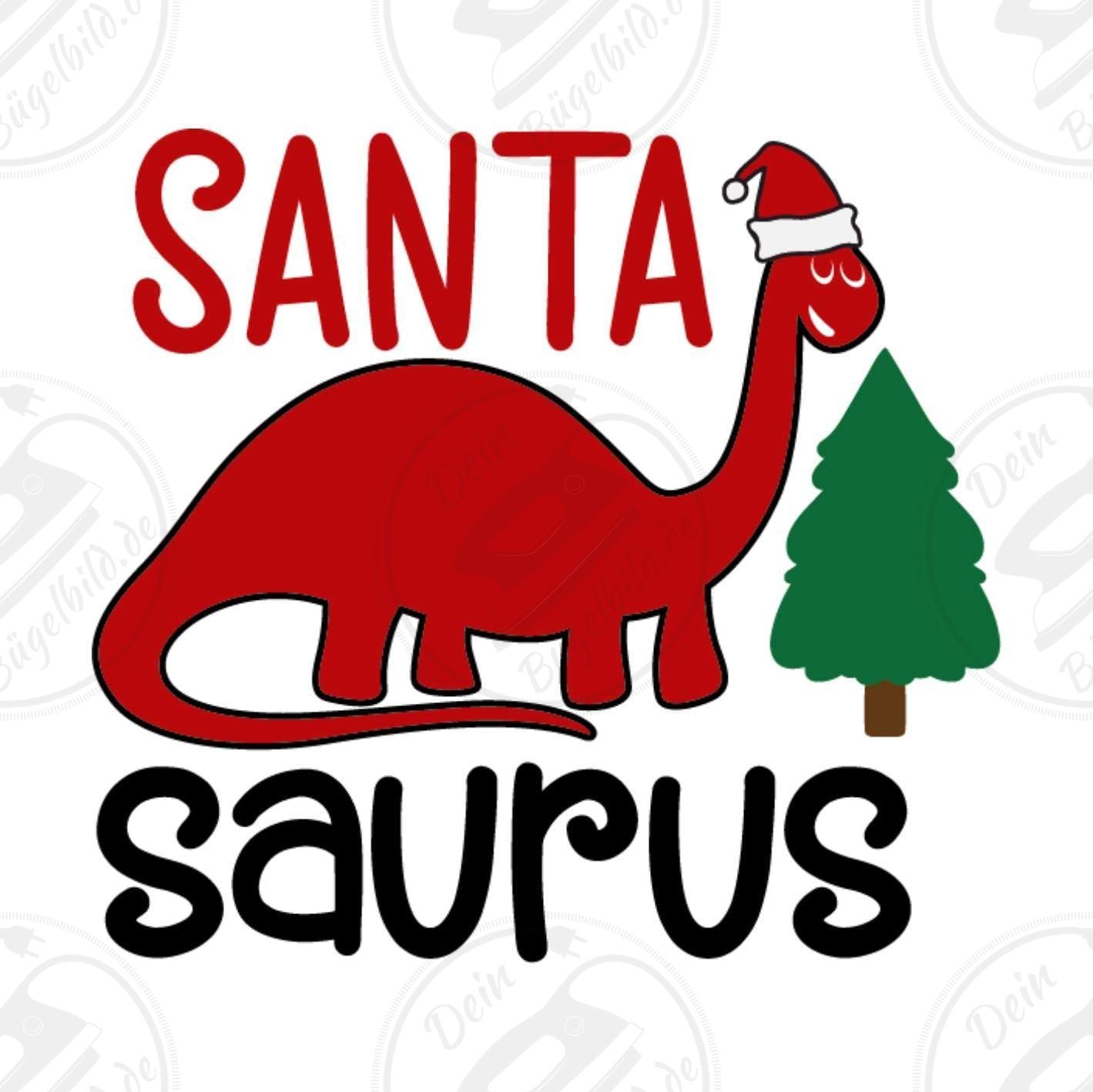 Bügelbild "Santa Saurus"