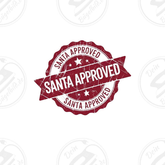 Bügelbild "Santa approved"