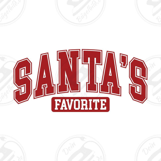 Bügelbild "Santas Favorite"