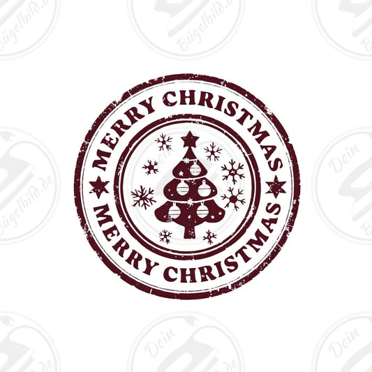 Bügelbild "Stempel Weihnachtbaum"