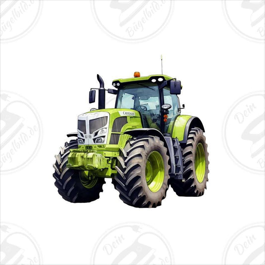 Bügelbild "Traktor modern grün"