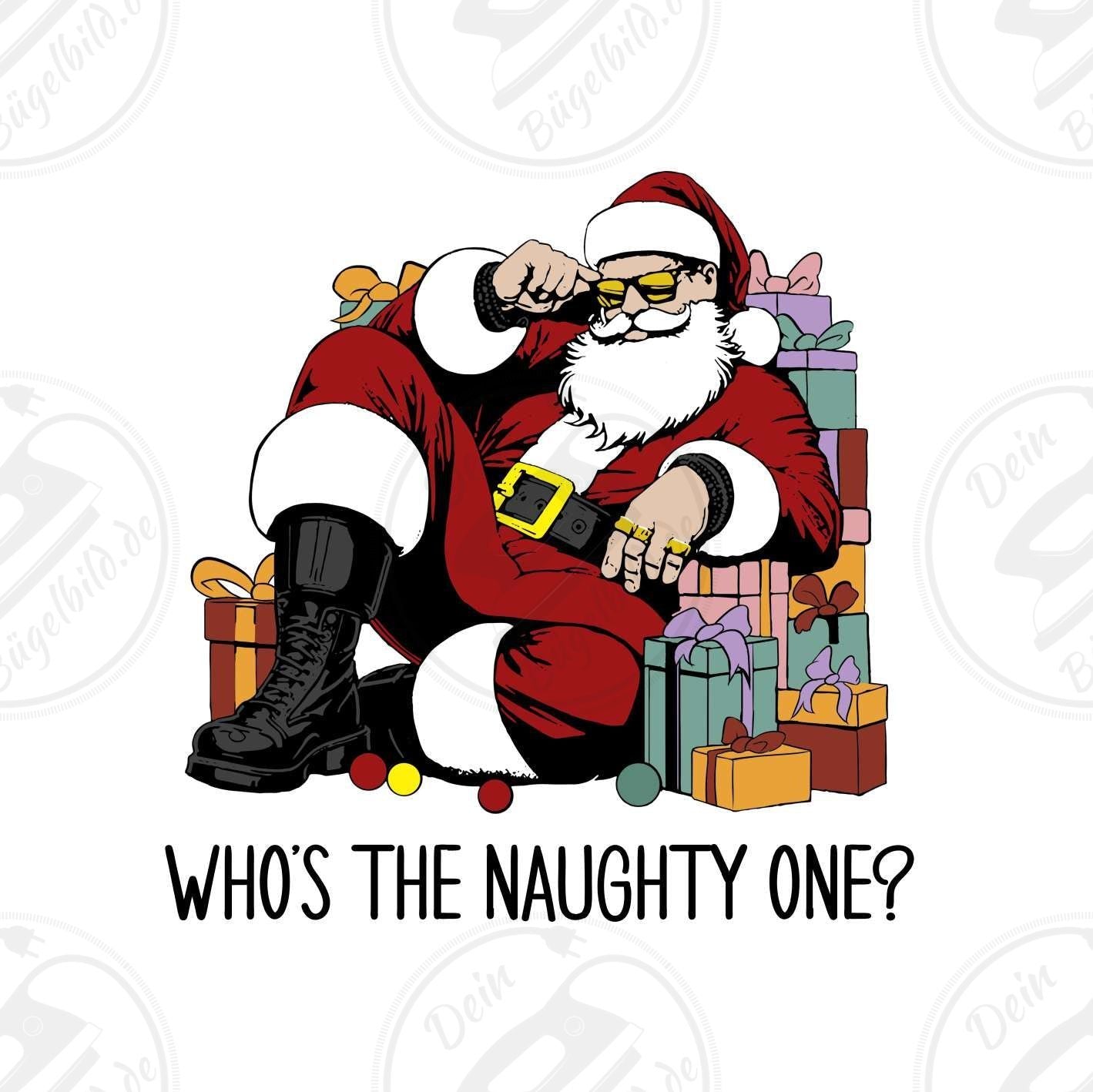 Bügelbild "Who's the naughty one"