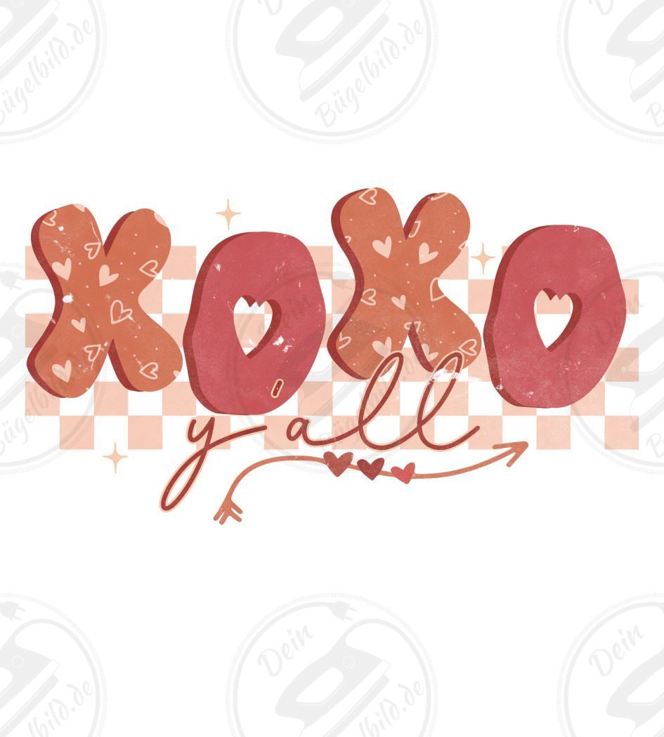 Bügelbild "XOXO all"