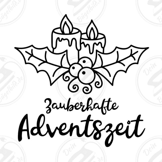 Bügelbild "Zauberhafte Adventszeit"