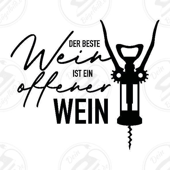 Bügelbild "Der Beste Wein"